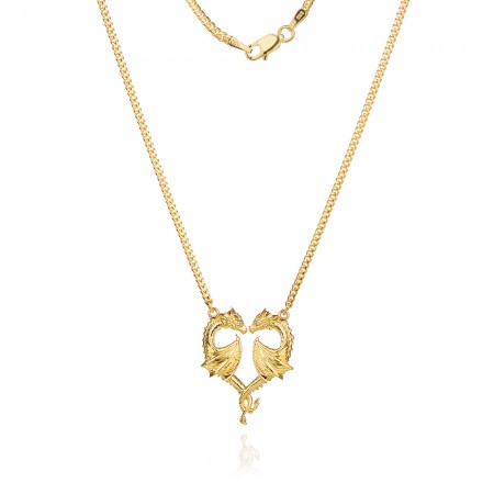 Златно колие Fire