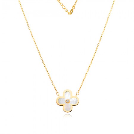 Златно колие Pearl Clover