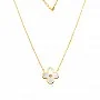 Златно колие Pearl Clover
