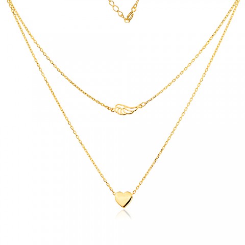 Златно колие Sky Hearts