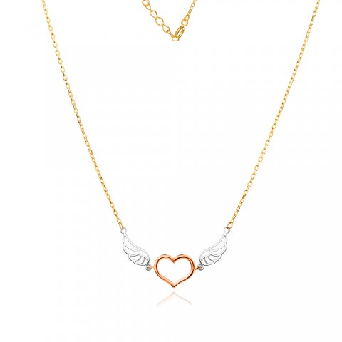 Златно колие Winged Heart