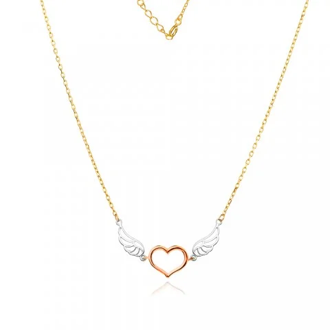 Златно колие Winged Heart