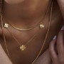 Златно колие Diamond Clover
