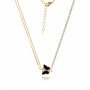 Златно колие Onyx Butterfly