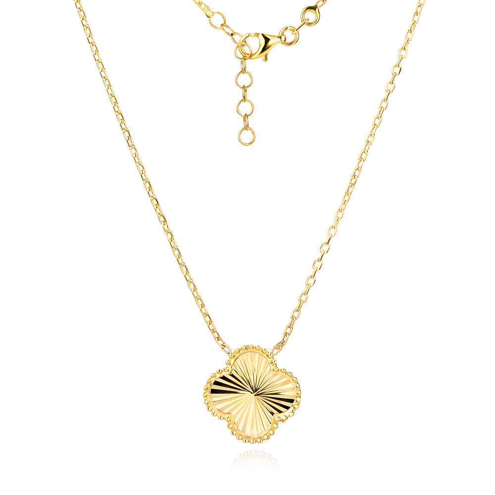 Златно колие Clover Glow
