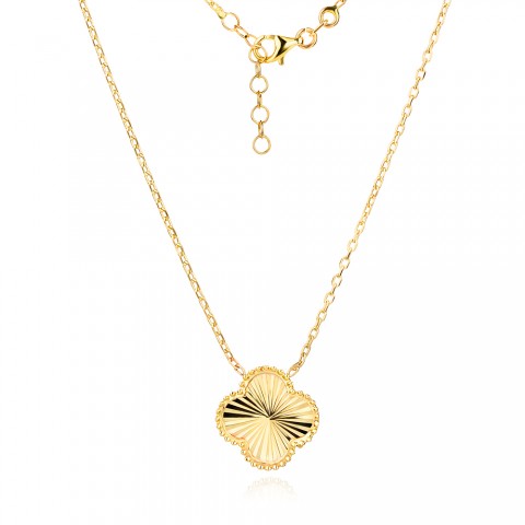 Златно колие Clover Glow