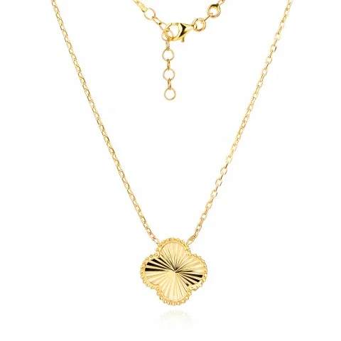 Златно колие Clover Glow