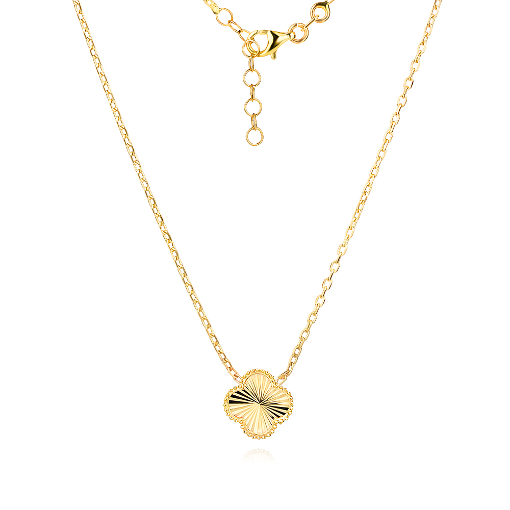 Златно колие Clover Glow