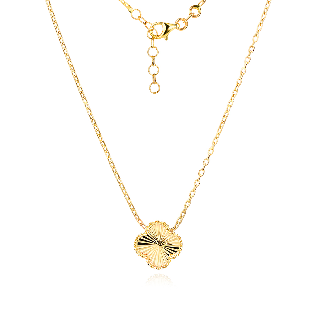 Златно колие Clover Glow