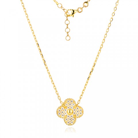 Златно колие Stoney Clover