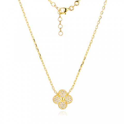 Златно колие Stoney Clover