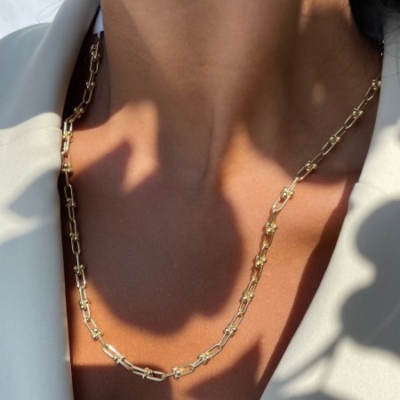 Златно колие Tiffy Link