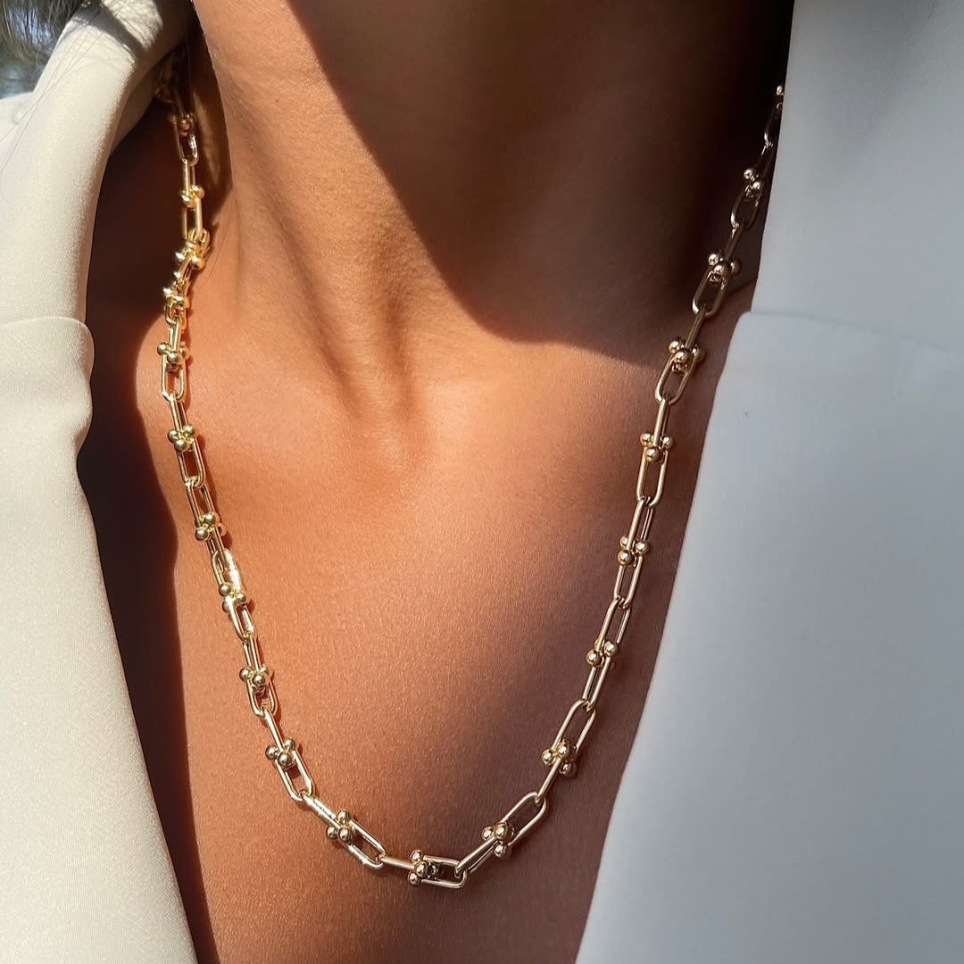 Златно колие Tiffy Link