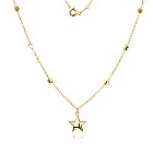Златно колие Star