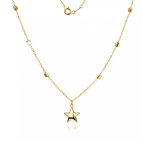 Златно колие Star