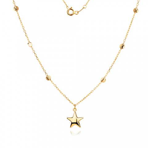 Златно колие Star