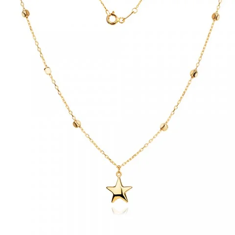 Златно колие Star
