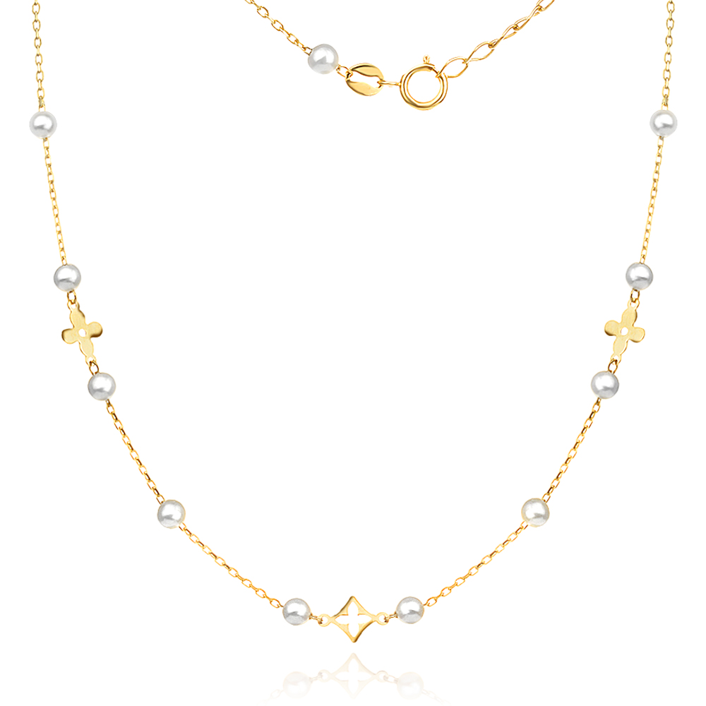 Златно колие с Cleef