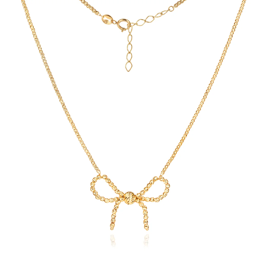 Златно колие Ribbon Charm - КОЛИЕТА (Златни и сребърни бижута)