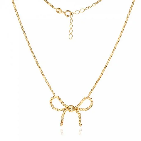 Златно колие Ribbon Charm