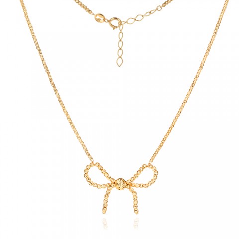 Златно колие Ribbon Charm