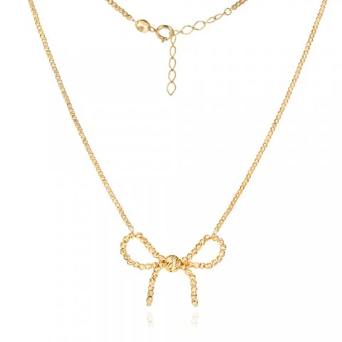 Златно колие Ribbon Charm