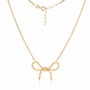 Златно колие Ribbon Charm