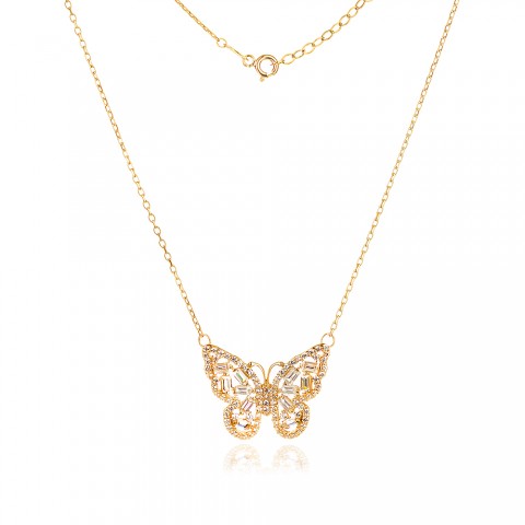 Златно колие Butterfly