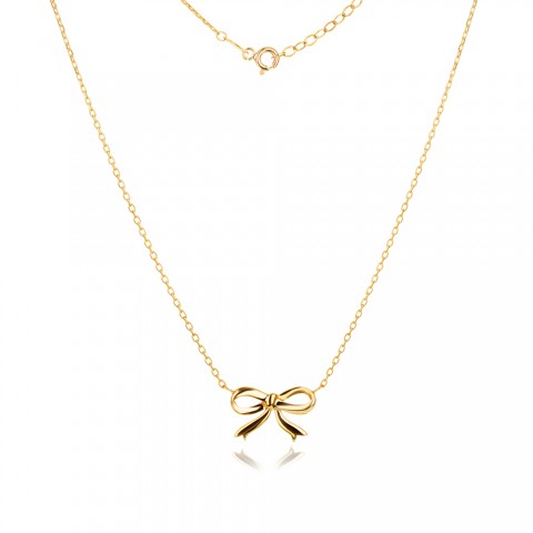 Златно колие Панделка 