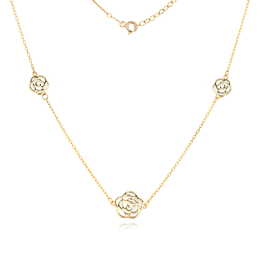 Златно колие White Rose