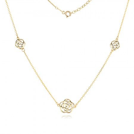 Златно колие White Rose