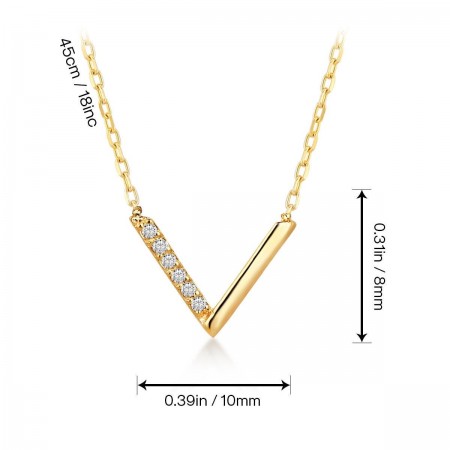 Златно колие V