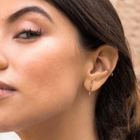 Златни обеци Luxe Long