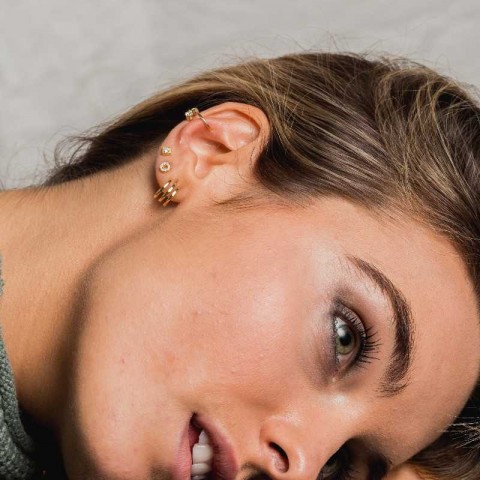 Златни обеци Little Circle