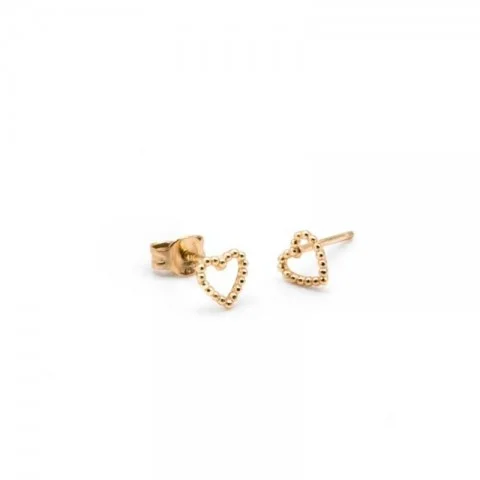 Златни обеци Mini Heart