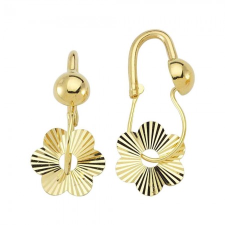 Златни обеци Детелинки