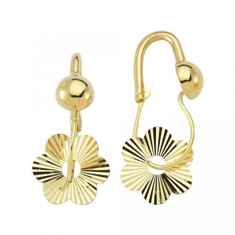 Златни обеци Elegance Clover