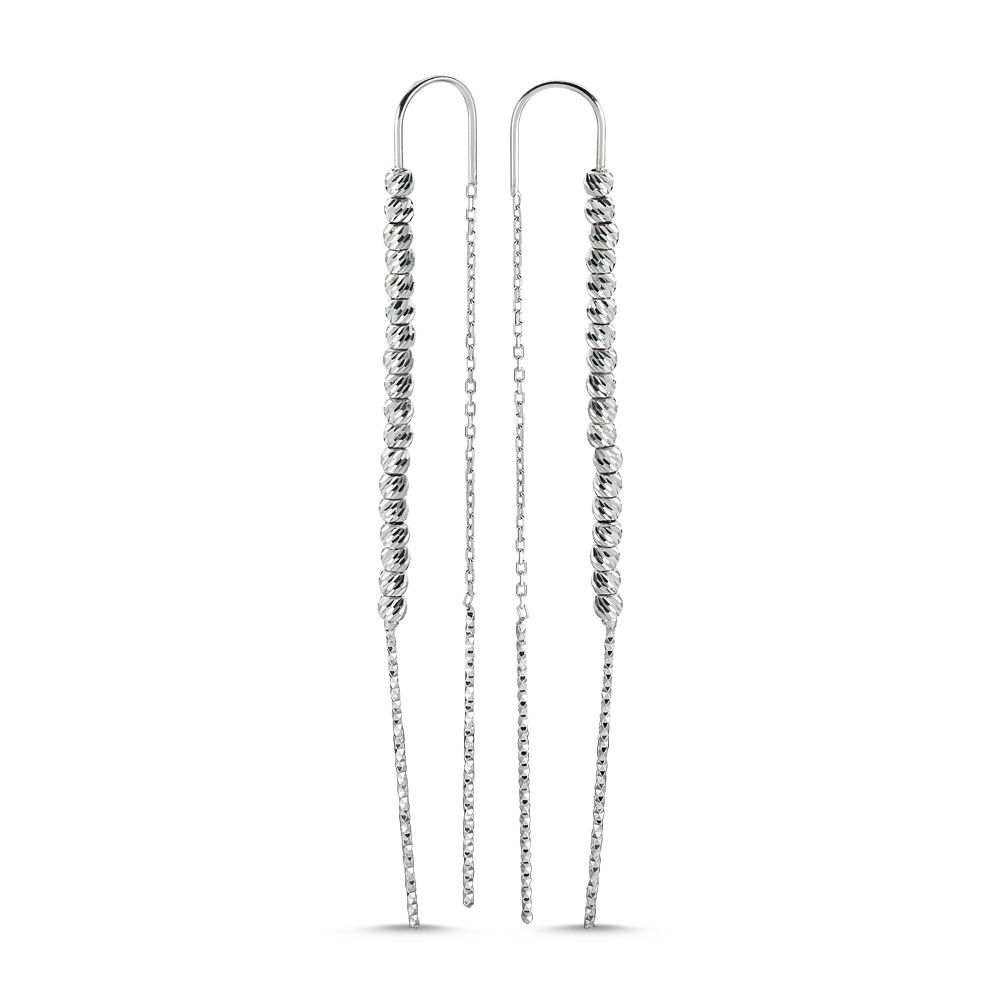 Златни обеци с Диамантирани топчета