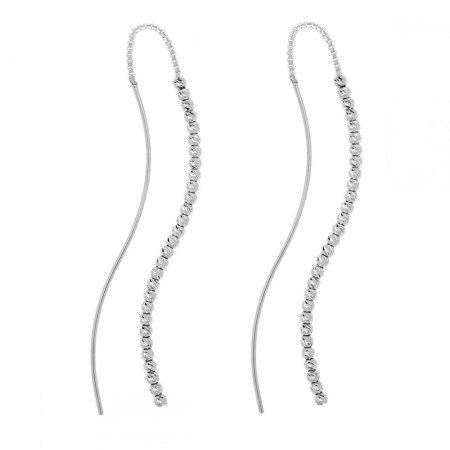 Златни обеци с Диамантирани Топчета