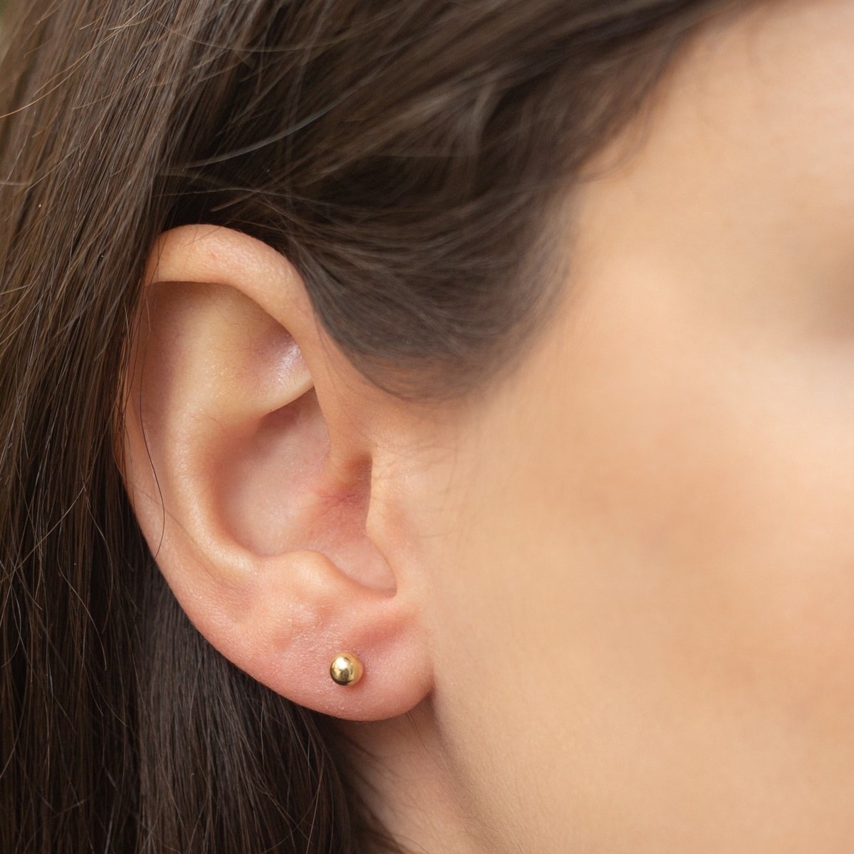 Златни обеци Shine Ball