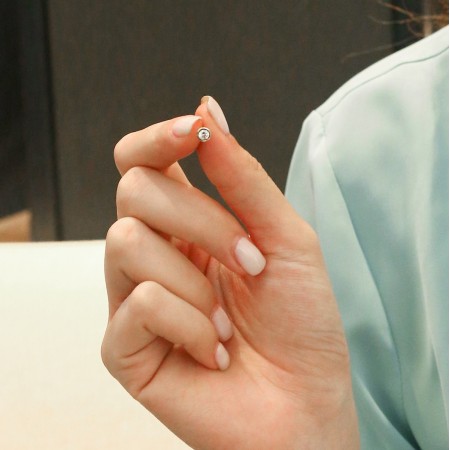 Златни обеци Oval Stone 