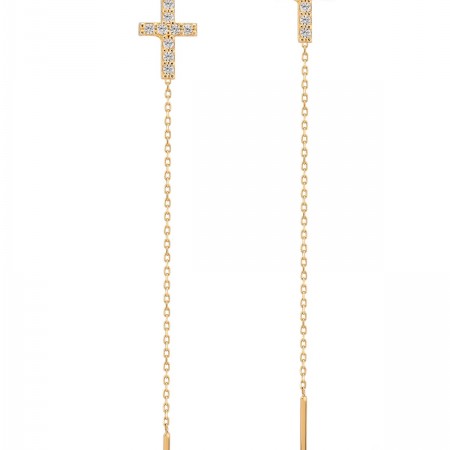 Златни обеци Gold Faith