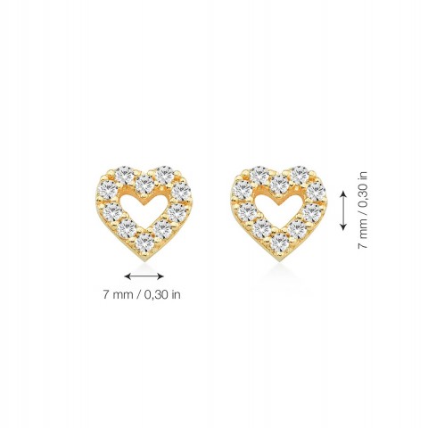 Златни обеци Passion