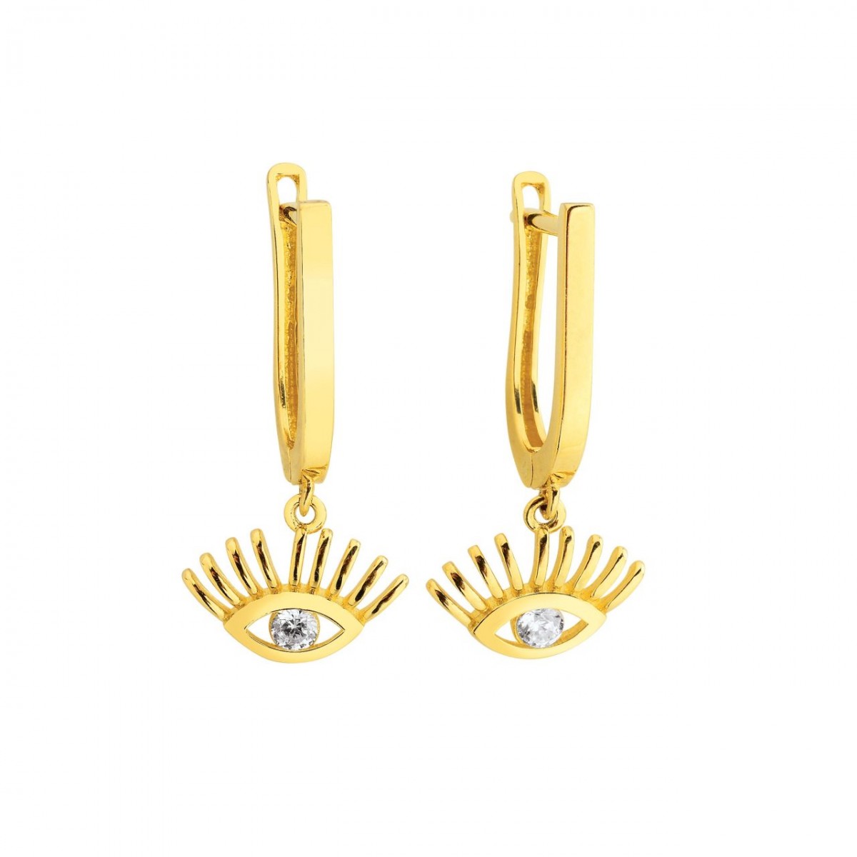 Златни обеци Golden eye