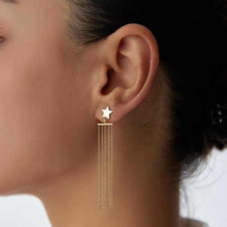 Златни обеци Shine Star