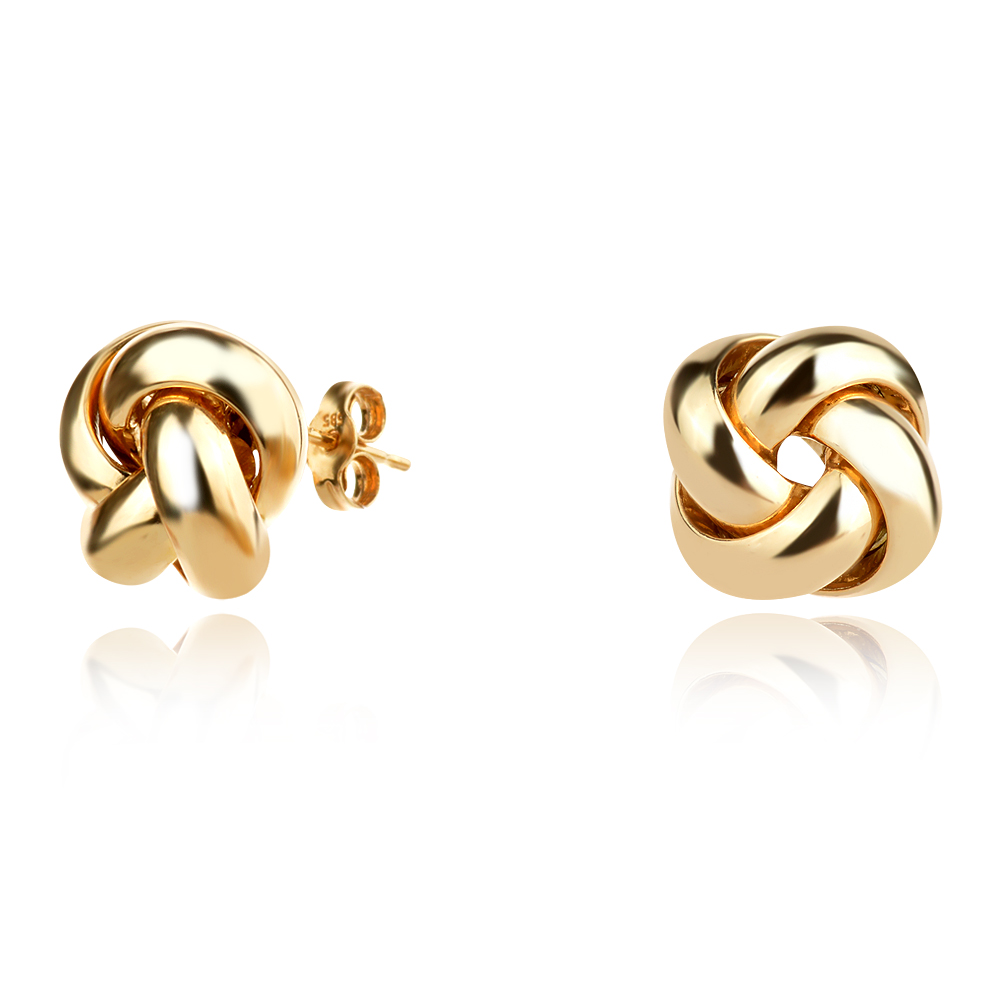 Златни обеци Pure love