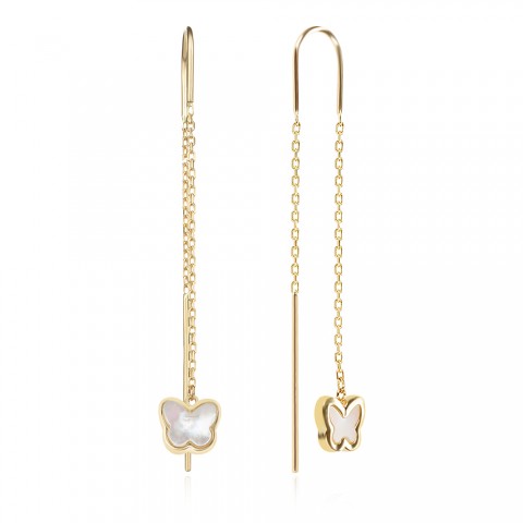 Златни обеци Flutter