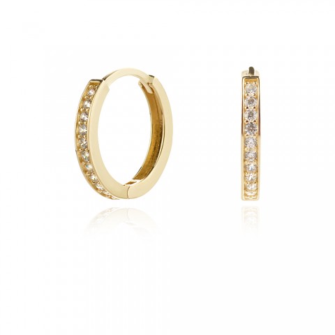 Златни обеци Gold hoops