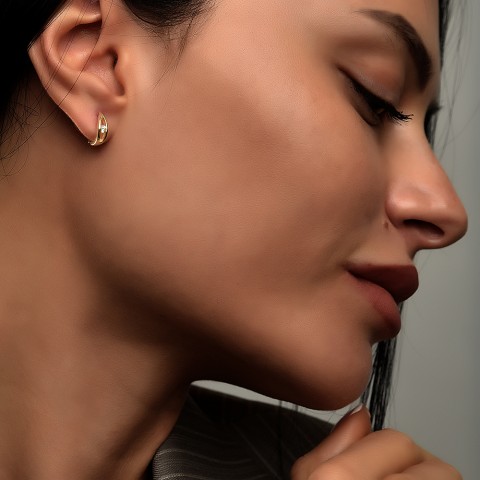 Златни обеци Accent