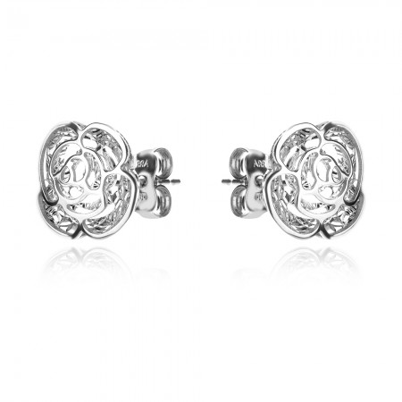 Златни обеци Роза